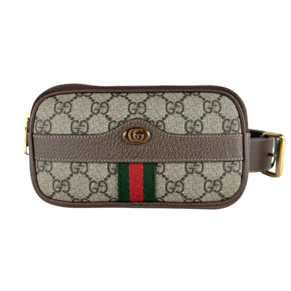 Gucci Waist Bag Body GG Supreme Canvas Brown